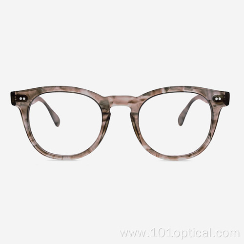 D-Frame Round Acetate Women And Men Optical Frames